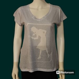 LITOGRAPHS Nancy Drew V-Neck Short Sleeve Graphic T-shirt